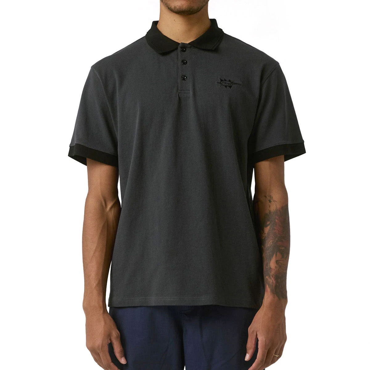 Former Gleam Polo Shirt - Taupe 3 Former Gleam Polo Shirt - Taupe