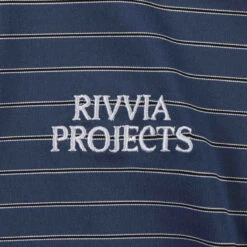 Rivvia Projects Stripe Polo Shirt - Dark Blue/Red -DADDIES Skate Gear 9357594239967 3