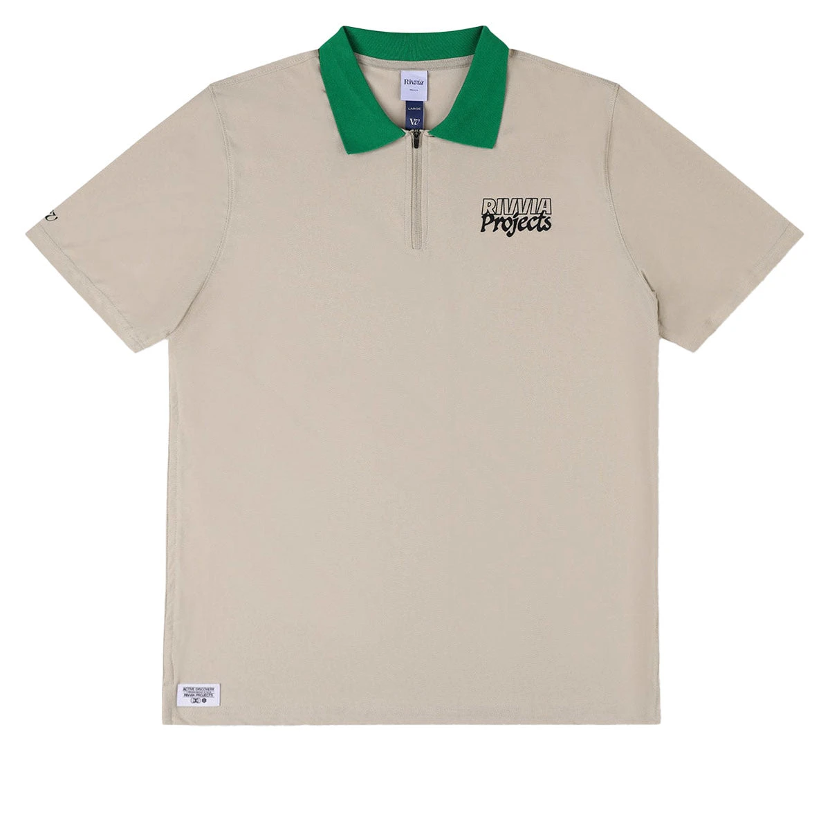 Rivvia Blueprint Polo Shirt - Bone Green 3 Rivvia Blueprint Polo Shirt - Bone Green