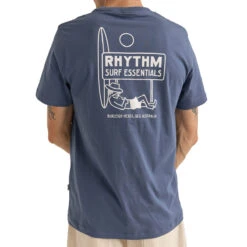 Rhythm Siesta T-Shirt - Navy -DADDIES Skate Gear 9360397079418 4