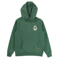 Rhythm Channel Fleece Hoodie - Vintage Green -DADDIES Skate Gear 9360397110562 4