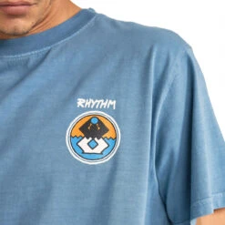 Rhythm Channel T-Shirt - Vintage Blue -DADDIES Skate Gear 9360397113266 5