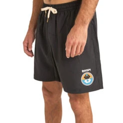 Rhythm Channel Beach Shorts - Black -DADDIES Skate Gear 9360397115147 2