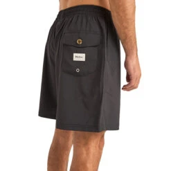 Rhythm Channel Beach Shorts - Black -DADDIES Skate Gear 9360397115147 3