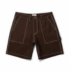 Rhythm Carpenter Canvas Shorts - Chocolate