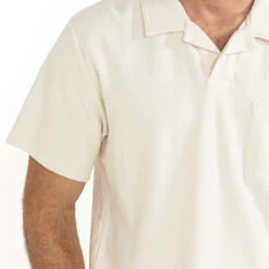 Rhythm Vintage Terry Polo Shirt - Natural 2025 -DADDIES Skate Gear 9360397171785 3