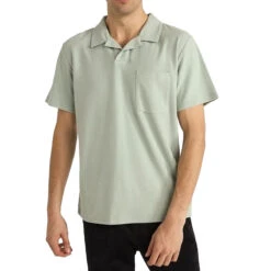 Rhythm Vintage Terry Polo Shirt - Seafoam