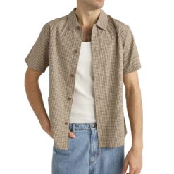 Rhythm Check Shirt - Sand 2025