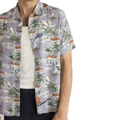 Rhythm Tropical Shirt - Mist -DADDIES Skate Gear 9360397172508 3