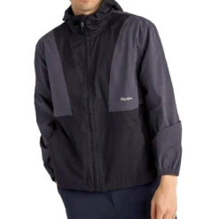 Rhythm Cascade Windbreaker Jacket - Black