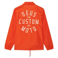 Deus Ex Machina Engineer Nylon Coach Jacket - Tangerine Tango -DADDIES Skate Gear 9360877002110 4