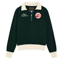 Deus Ex Machina Specter Zip Sweatshirt - Racing Green