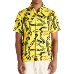 Deus Ex Machina Specter Tool Shirt - Canary Yellow