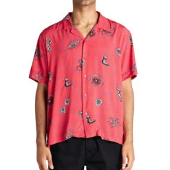 Deus Ex Machina Vibrant Virus Shirt - Strawberry