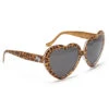 Happy Hour Hearts On Sunglasses - Leopard -DADDIES Skate Gear AQ34272 1