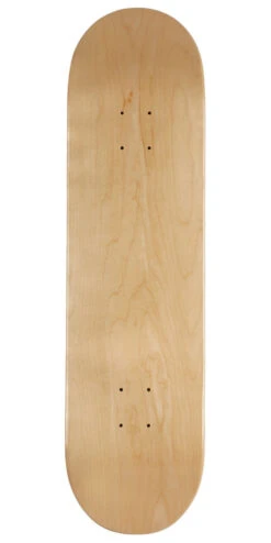 Blank Maple 7 Ply Resin Skateboard Deck - 8.25"