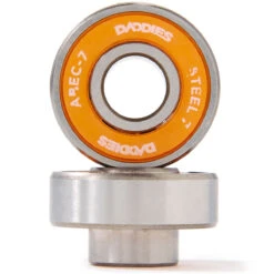 Daddies Steel Built In Skateboard Bearings - Orange