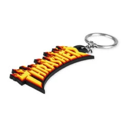 Thrasher Flame Keychain