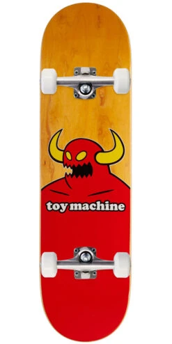 Toy Machine Monster Skateboard Complete - Assorted Stains - 8.375"