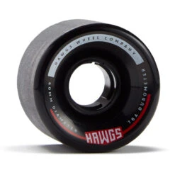 Hawgs Chubby 78a Stone Ground Longboard Wheels - Black - 60mm