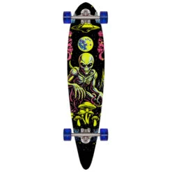 Daddies Mall Poster Pintail Longboard Complete - Black/Glow
