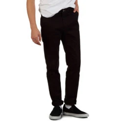 CCS Slim Stretch Chino Pants - Black -DADDIES Skate Gear BQ0E9BF 4