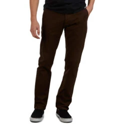 CCS Straight Stretch Chino Pants - Brown