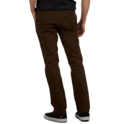 CCS Straight Stretch Chino Pants - Brown -DADDIES Skate Gear BQ0EA3E 3