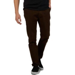 CCS Straight Stretch Chino Pants - Brown -DADDIES Skate Gear BQ0EA3E 4