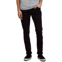 CCS Skinny Stretch Denim Jeans - Overdyed Black -DADDIES Skate Gear BQ0EACC 4