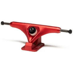Luxe Lite 180mm Hollow Kingpin Longboard Trucks - Satin Red