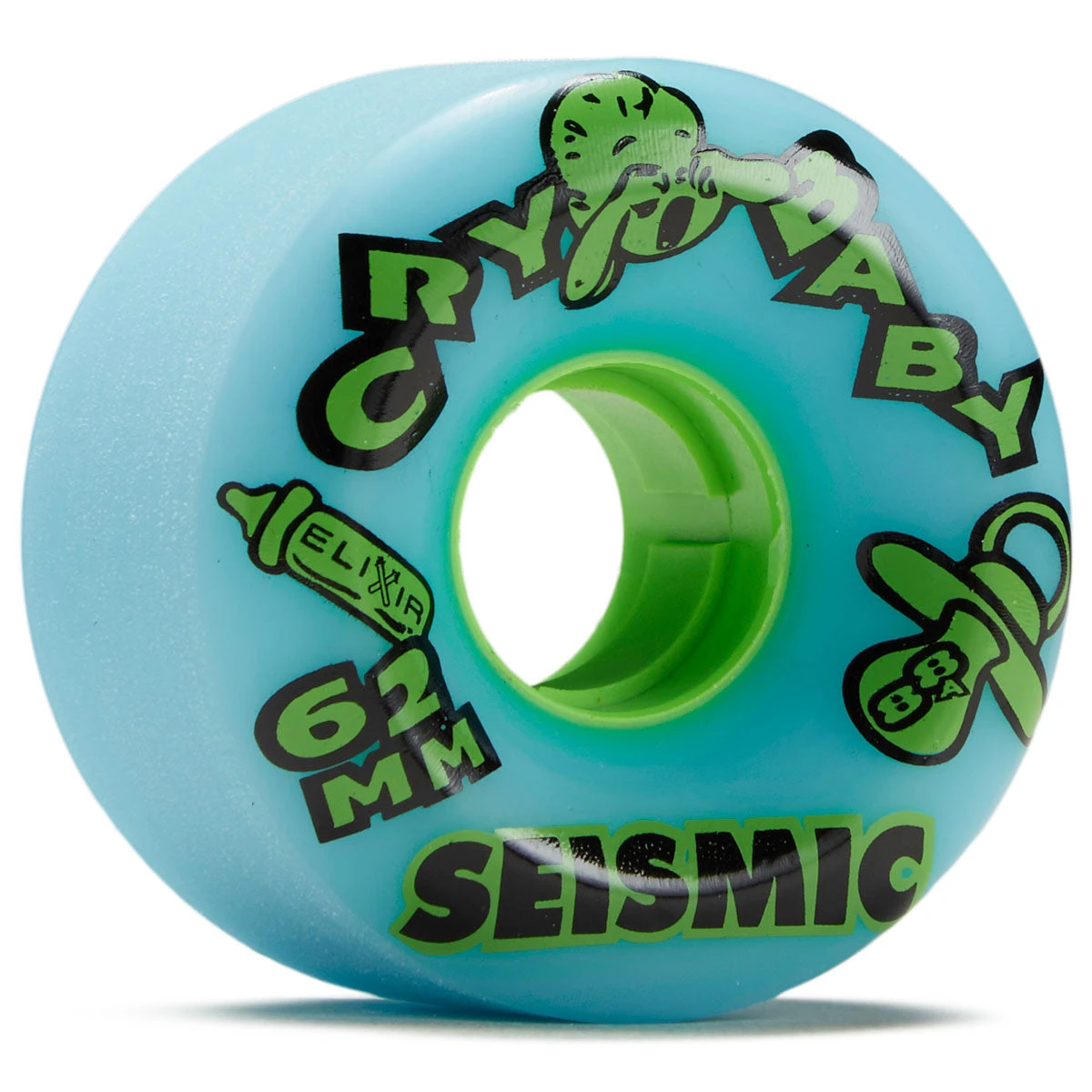 Seismic Cry Baby 88a Longboard Wheels - Blue Elixir - 62mm 3 Seismic Cry Baby 88a Longboard Wheels - Blue Elixir - 62mm