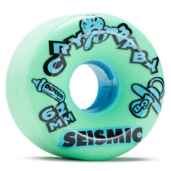 Seismic Crybaby 80a Longboard Wheels - Mint - 62mm