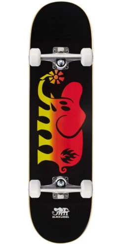 Black Label Elephant Fade Skateboard Complete - 8.25"