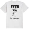 CCS OG Face T-Shirt - White/Reflective Black -DADDIES Skate Gear BQ37A2B 1 16b07aed 19fa 4b30 bee3 0a090eaca83e