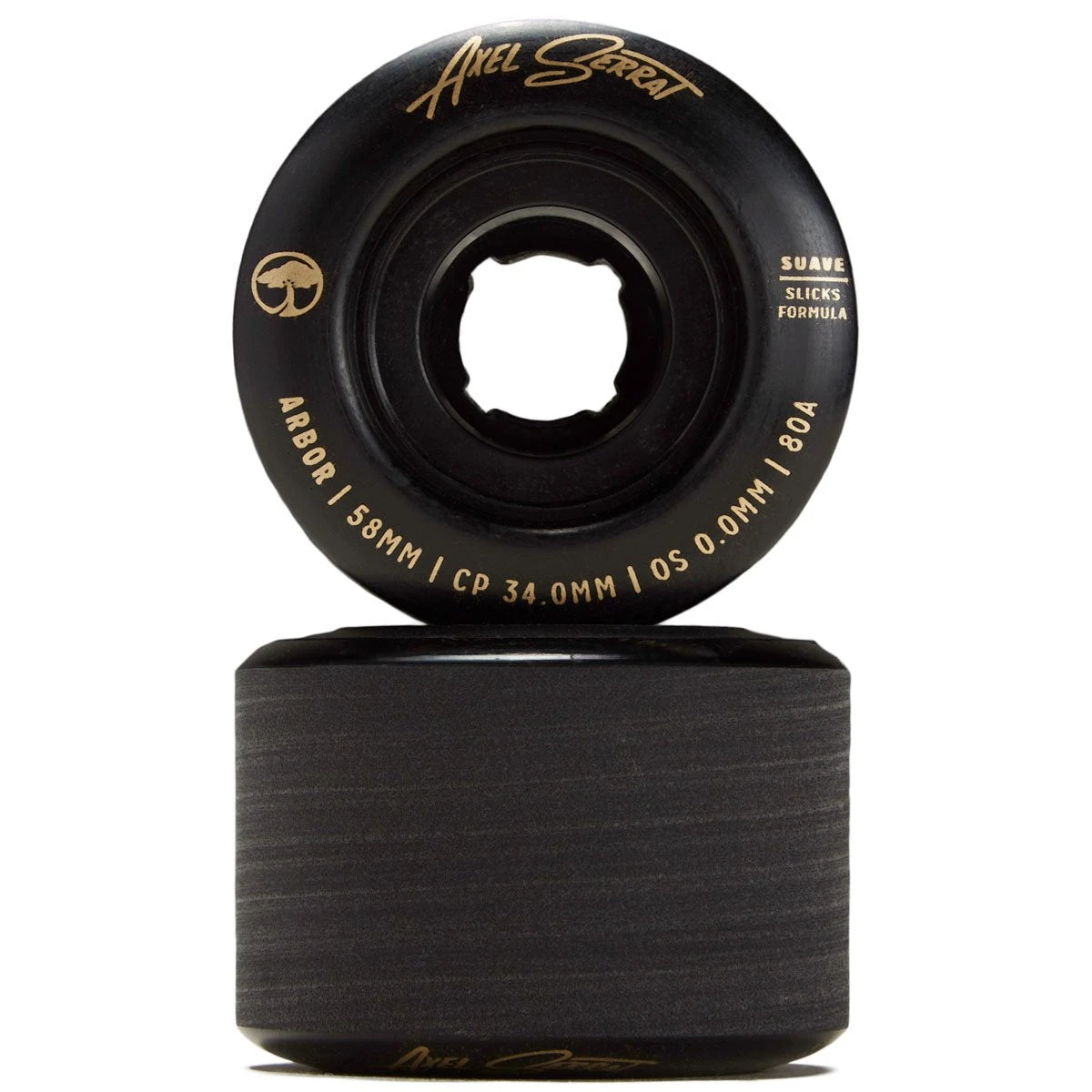 Arbor Suave Axel Serrat 80a Longboard Wheels - Black - 58mm 4 Arbor Suave Axel Serrat 80a Longboard Wheels - Black - 58mm - Image 2