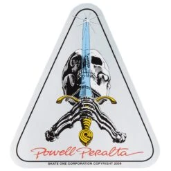 Powell Peralta Powell-Peralta Ray Rodriguez Skull And Sword Sticker - 4.00"