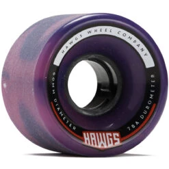Hawgs Chubby 78a Stone Ground Longboard Wheels - Purple/Pink - 60mm