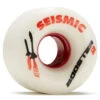 Seismic Booster 102a Longboard Wheels - White/Red - 58mm -DADDIES Skate Gear BQ516AB 1