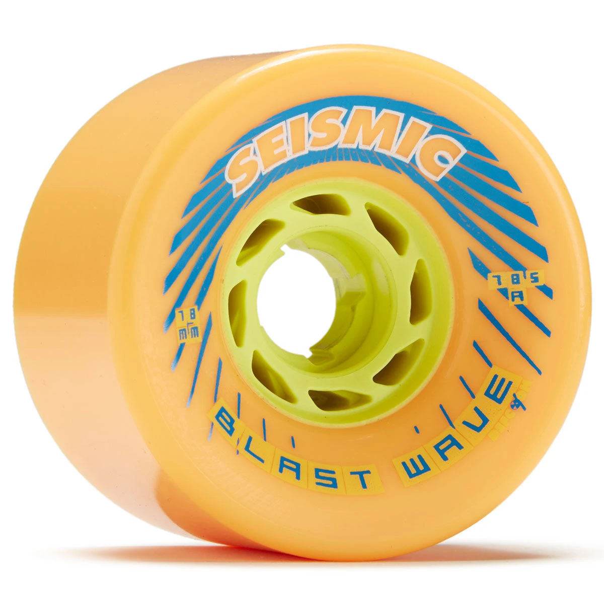 Seismic Blast Wave 78.5a Longboard Wheels - Mango - 78mm 3 Seismic Blast Wave 78.5a Longboard Wheels - Mango - 78mm