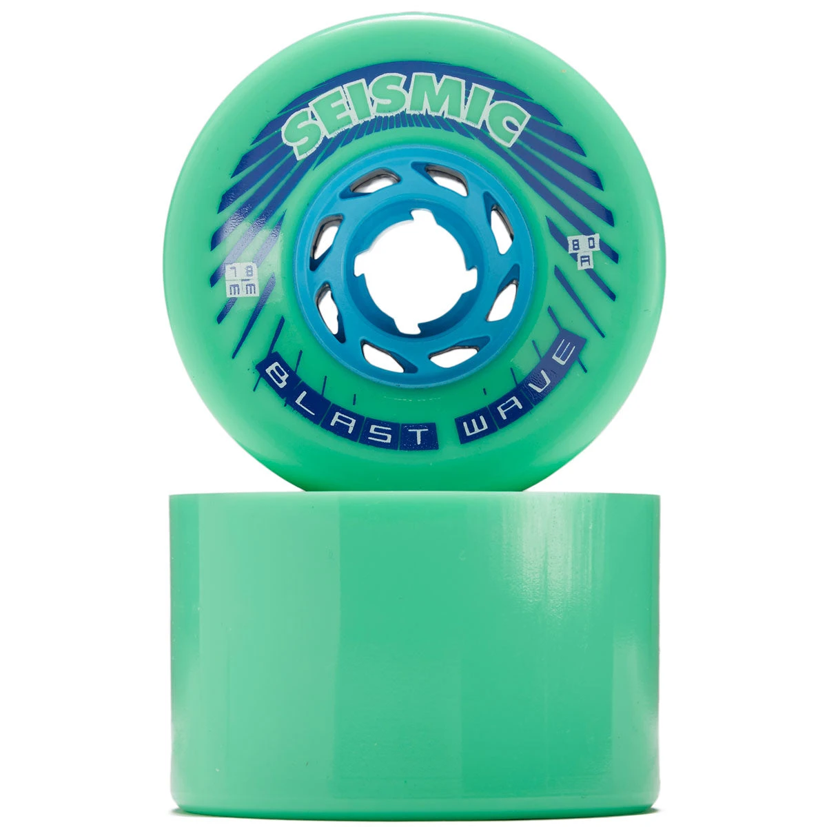 Seismic Blast Wave 80a Longboard Wheels - Mint - 78mm 4 Seismic Blast Wave 80a Longboard Wheels - Mint - 78mm - Image 2
