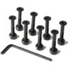 Loaded Countersunk Hardware - Black - 1" 1 Loaded Countersunk Hardware - Black - 1" -DADDIES Skate Gear BQ57261 1