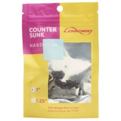 Loaded Countersunk Hardware - Black - 1" -DADDIES Skate Gear BQ57261 2