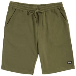 CCS Logo Rubber Patch Sweat Shorts - Army Green