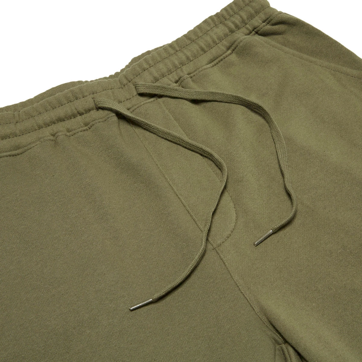 CCS Logo Rubber Patch Sweat Shorts - Army Green 5 CCS Logo Rubber Patch Sweat Shorts - Army Green - Image 3