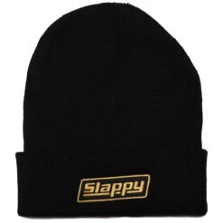 Slappy OG Logo Roll Up Beanie - Black