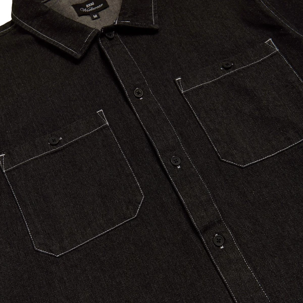 CCS Heavy Denim Work Shirt - Black 6 CCS Heavy Denim Work Shirt - Black - Image 4