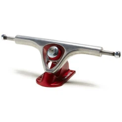 Paris V3 50 Degree Mix-Ups Longboard Trucks - Polished/Red - 180mm