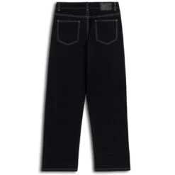 CCS Double Knee Original Relaxed Canvas Pants - Black/White -DADDIES Skate Gear BQ67B9D 2