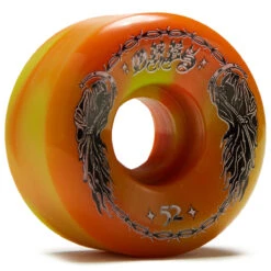 Welcome Orbs Specters '23 Conical 99A Skateboard Wheels - Green/Orange Swirl - 52mm